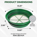 13.25" Stackable Gold Classifier Sifting Pan