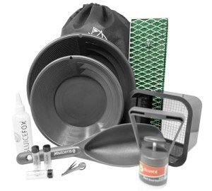 Gold Panning Kit with Mini Sluice Box & Tools