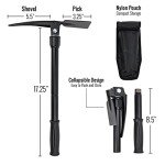 Compact Folding Gold Panning Pick Axe & Shovel
