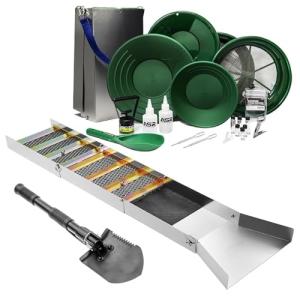 Complete 21pc Gold Prospecting Equipment Kit