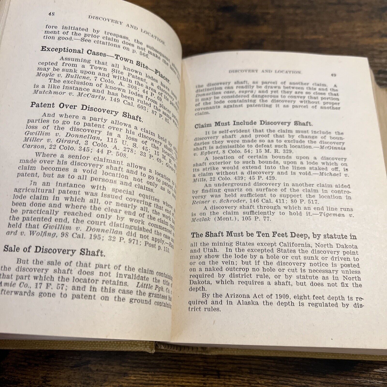 Gold Mining Claims for Sale - 1910 Morrison's