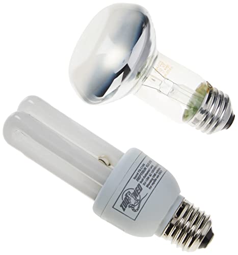 Zoo Med Combo Pack: Bearded Dragon Lamp, 2 Bulbs