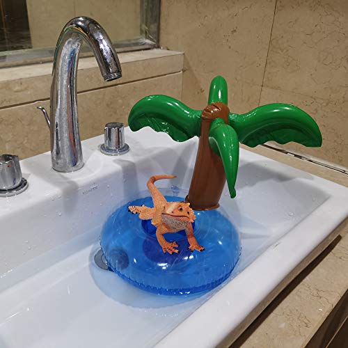 Bearded Dragon Lizard Bathe Float Bathtub Toy Set