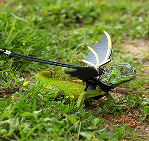 Bearded Dragon Harness with Adjustable Leather Wings