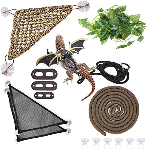 Bearded Dragon Hammock & Climbing Jungle Vines Set
