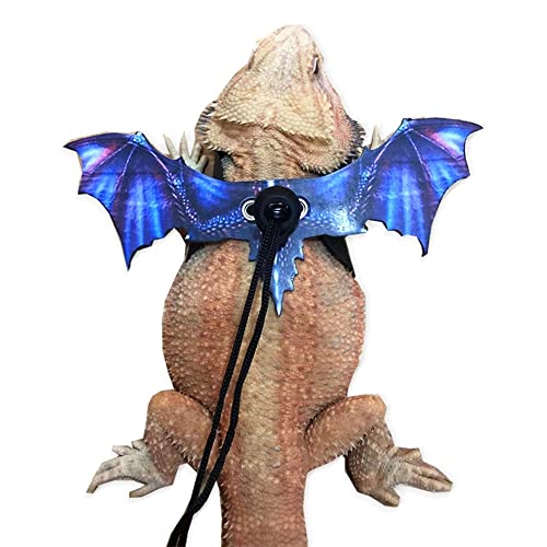 Adjustable Bearded Dragon Leash with Cool Wings