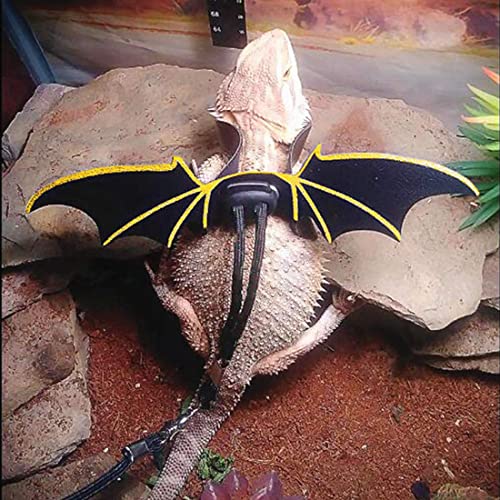 Bearded Dragon Harness with Adjustable Leather Wings