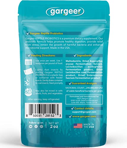 Gargeer Reptile Probiotics: Enhance Appetite & Immunity