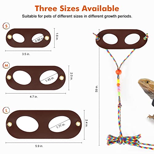 Adjustable Bearded Dragon Lizard Harness Pack with Leash