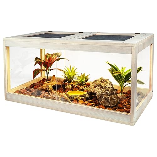 Prolee Bearded Dragon Terrarium with Lamp Fixture and Lock Design