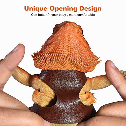 Adjustable Bearded Dragon Lizard Harness Pack with Leash