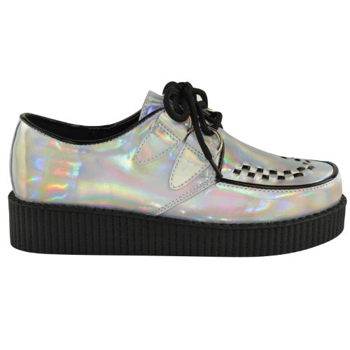 Vegan Platform Goth Lace-Up Flatform Wedge Boots