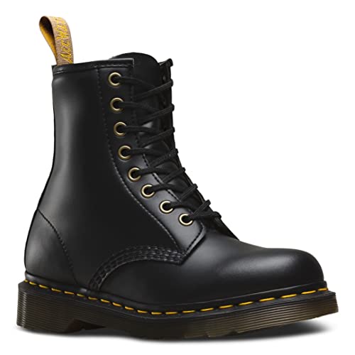 Vegan 1460 Classic Boots, Black Black Felix Rub Off 001