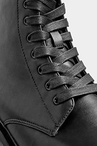 Vegan Lace-Up Ankle Boots - Wide & Extra Wide Fit