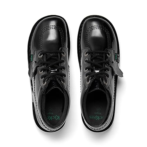 Vegan Patent Kickers Women's Ankle Boot - Black