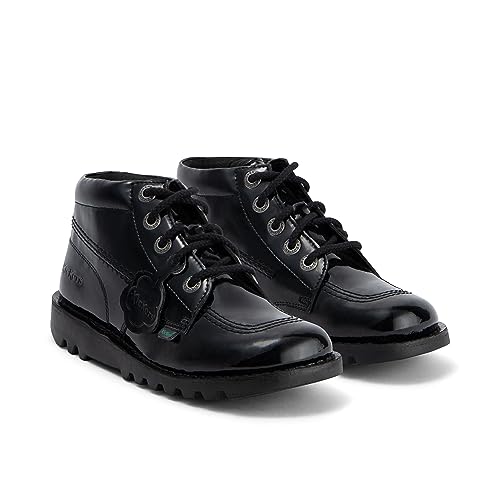 Vegan Patent Kickers Women's Ankle Boot - Black