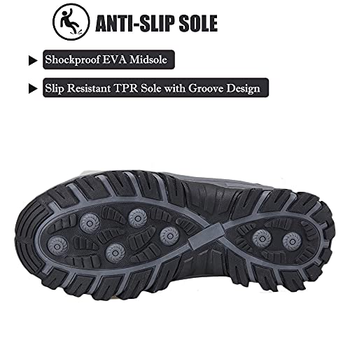 Winter Vegan Ankle Booties - BlackUK 8/ EU 41