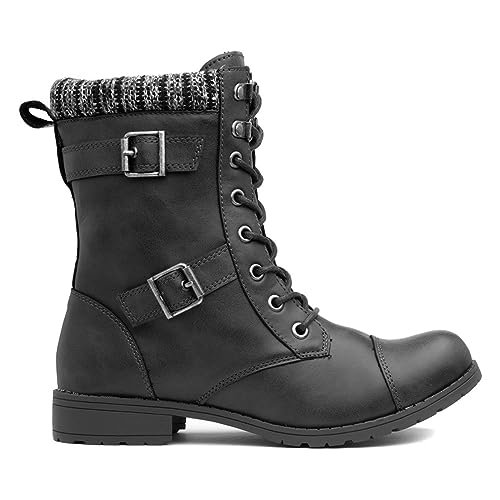 Vegan Black Ankle Boots - Size 6 UK