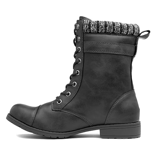 Vegan Black Ankle Boots - Size 6 UK