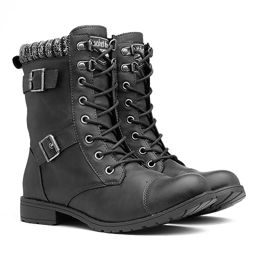 Vegan Black Ankle Boots - Size 6 UK