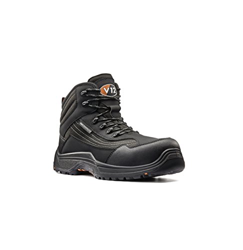 Caiman Vegan Waterproof Safety Hiker, Black/Graphite