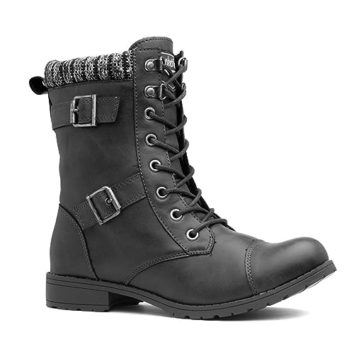Vegan Black Ankle Boots - Size 6 UK