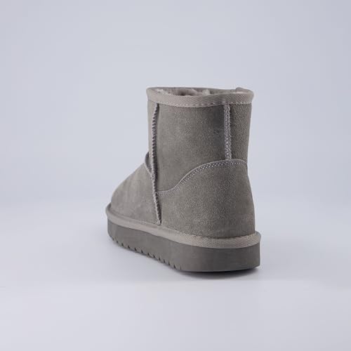 Grey Vegan Suede Hipster Boot - Women's 4.5 UK