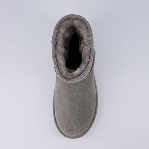 Grey Vegan Suede Hipster Boot - Women's 4.5 UK