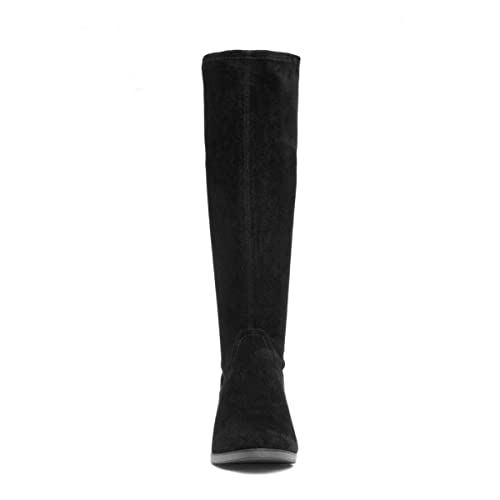 Black Vegan Calf Boot - Women's Size 6.5 UK