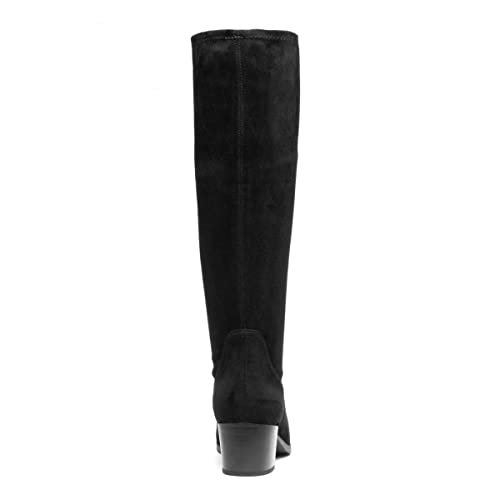 Black Vegan Calf Boot - Women's Size 6.5 UK