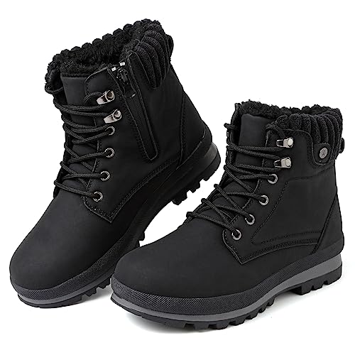 Hanani Vegan Winter Ankle Snow Boots - Fur Lined