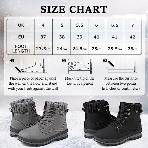 Hanani Vegan Winter Ankle Snow Boots - Fur Lined