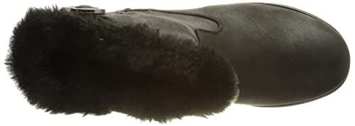 Black Vegan Wedge Winter Fashion Boot by Skechers