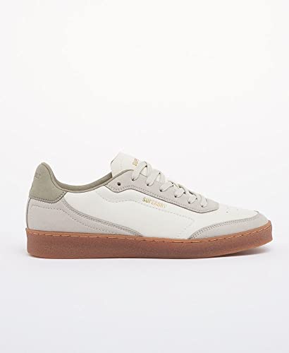 Vegan Retro Sleek Trainer Sneaker, Vintage White