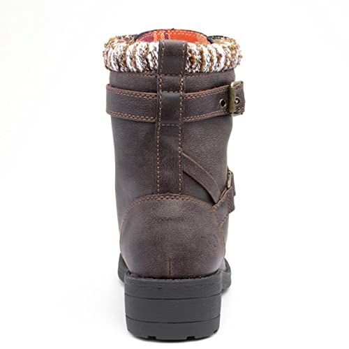 Vegan Brown Ankle Boots for Women