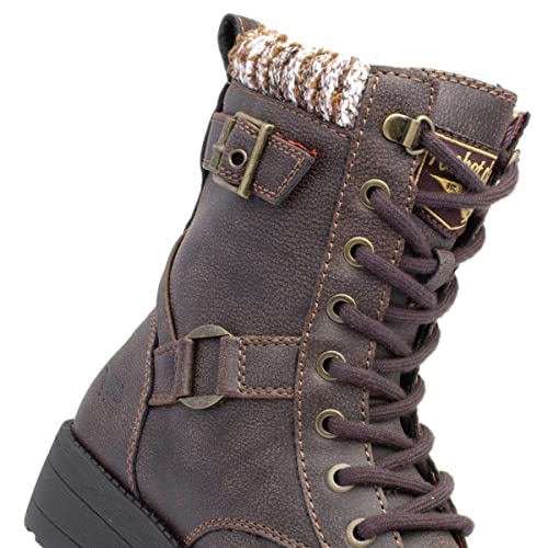 Vegan Brown Ankle Boots for Women