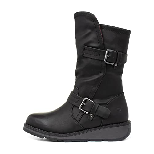Heavenly Feet Hannah Vegan Black Boot - UK 5