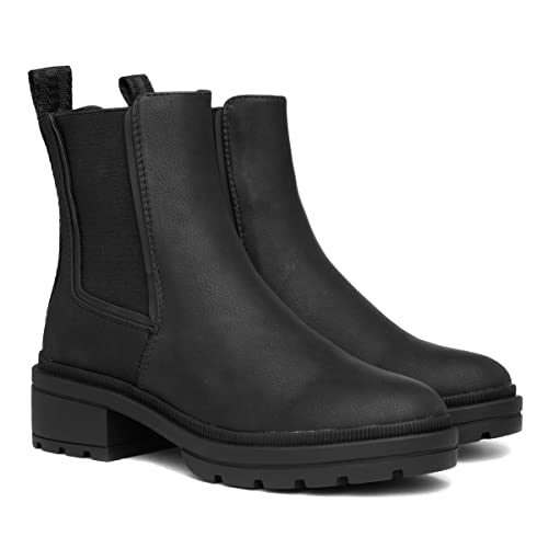 Rocket Dog Iggie Vegan Fashion Boot (Black, Size 6)