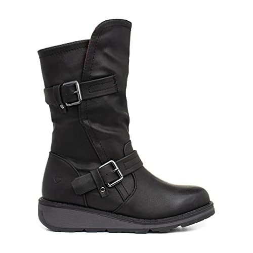 Heavenly Feet Hannah Vegan Black Boot - UK 5
