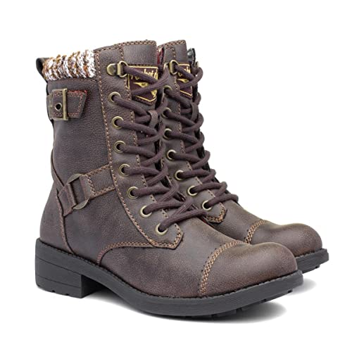 Vegan Brown Ankle Boots for Women