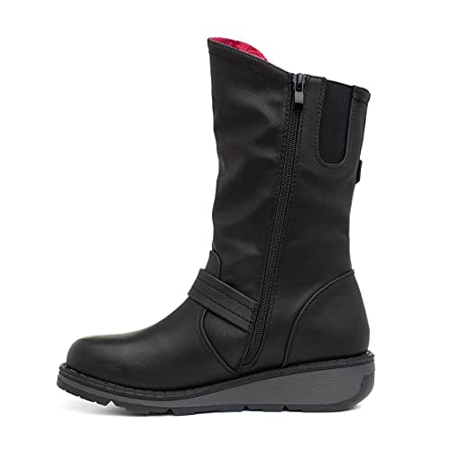 Heavenly Feet Hannah Vegan Black Boot - UK 5