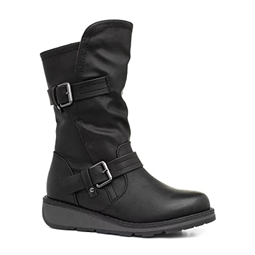 Heavenly Feet Hannah Vegan Black Boot - UK 5