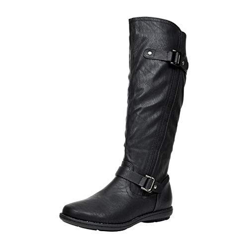 Vegan Fur-Lined Knee High Winter Boots - Size 9/7