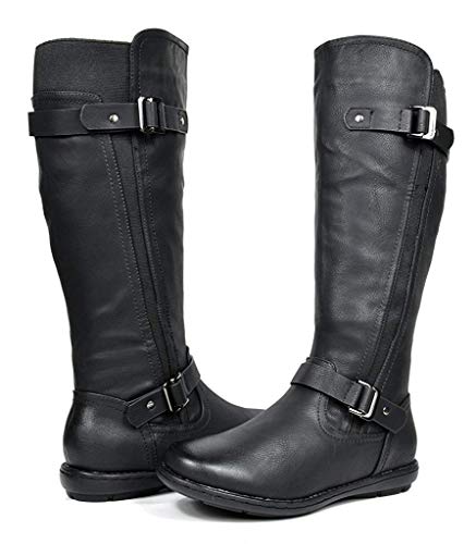 Vegan Fur-Lined Knee High Winter Boots - Size 9/7