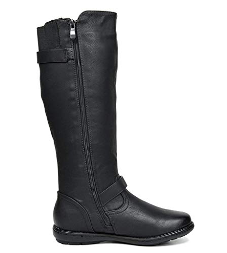 Vegan Fur-Lined Knee High Winter Boots - Size 9/7