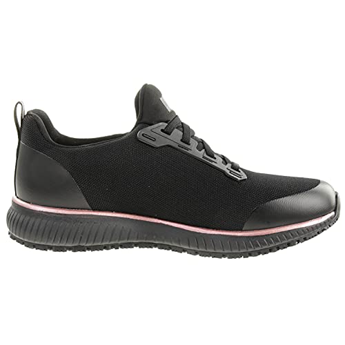 Vegan Skechers Squad SR Sneaker, Black/Rose Gold, 5 UK