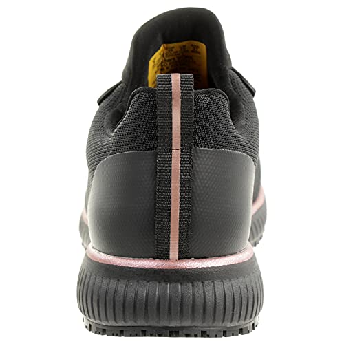 Vegan Skechers Squad SR Sneaker, Black/Rose Gold, 5 UK