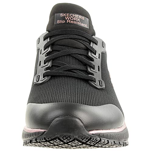 Vegan Skechers Squad SR Sneaker, Black/Rose Gold, 5 UK
