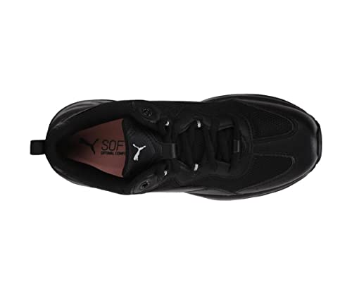 PUMA Women's Cilia Trainers, Black Silver Peach, UK 7
