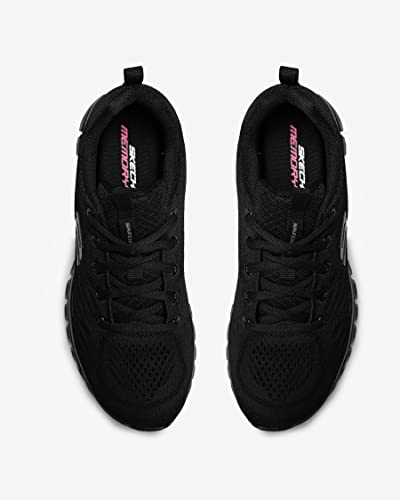 Skechers Women's Vegan Sneaker, Black Mesh, 5 UK